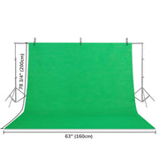 TheLAShop 6.6x5.2ft Green Photography Backdrop Background Non-woven Image