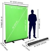 TheLAShop Collapsible Green Screen Chroma Key Backdrop Floorstand Image