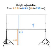 TheLAShop 7x10 ft Backdrop Stand for Party Decorations Portable Support Image