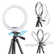 TheLAShop 12in Dimmable Ring Light & Tripod Stand & Camera Phone Mount Image