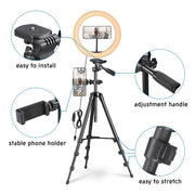 TheLAShop 12in Dimmable Ring Light & Tripod Stand & Camera Phone Mount Image