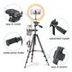 TheLAShop 12in Dimmable Ring Light & Tripod Stand & Camera Phone Mount Image