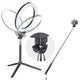 TheLAShop 8in Bi-Color Ring Light w/ Tripod & Phone Holder Selfie Stick Remote Image