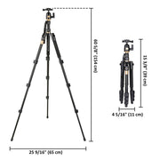 TheLAShop 60" DSLR Camera Aluminum Tripod w/ Monopod & Ball Head Image