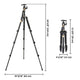 TheLAShop 60" DSLR Camera Aluminum Tripod w/ Monopod & Ball Head Image