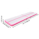 TheLAShop 13 ft Air Gymnastics Mat Track with Pump 6" Thick, Pink Image