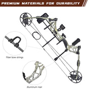 TheLAShop Left Handed Compound Bow for Beginners Adults Arrows(12) Image