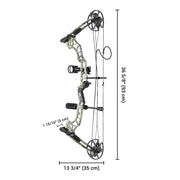 TheLAShop Archery Compound Bow Set w/ 12 Carbon Arrows Image