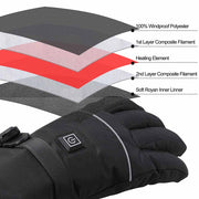 TheLAShop Battery Heated Gloves Touchscreen 3 Heat Setting Image