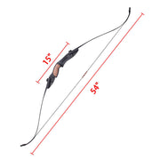 TheLAShop 54" 28lbs Recurve Archery Bow Takedown Right & Left Hand Image