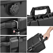 TheLAShop Locking Rifle Case TSA Padlocks with Wheels IP67 53x16x6 Image