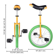 TheLAShop 18 inch Wheel Unicycle Multiple Color Image