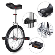 TheLAShop 18 inch Wheel Unicycle Multiple Color, Silver Image