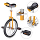 TheLAShop 18 inch Wheel Unicycle Multiple Color, Yellow Image