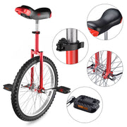 TheLAShop 20 inch Wheel Unicycle Multiple Color, Red Image