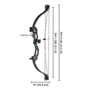 TheLAShop 20 lb Archery Junior Youth Compound Bow Set w/ 4 Arrows Image