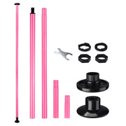 TheLAShop Portable Dancing Pole 50mm Fitness Pole Dance Kit Pink Image