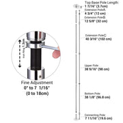 TheLAShop 12ft Spinning Pole Strip Pole for Home & Studio Image