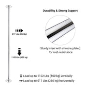 TheLAShop 11.5 ft Pole Spinning Dance Pole for Home Removable 45mm Image