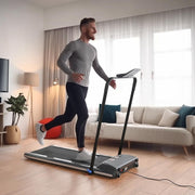 TheLAShop Ultra-thin Folding Treadmill with Remote Running Machine Image