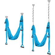 TheLAShop Yoga Aerial Trapeze Yoga Hammock with Heavy Duty Ceiling Hooks Image