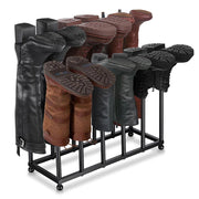 TheLAShop Metal Boot Rack Rain Boot Drying Rack Stand 6-Pair Image