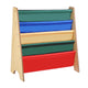 TheLAShop Kids Wood 5-Pocket Sling Bookshelf Book Display Rack Color Opt, Wood Image