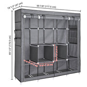 TheLAShop 70"L x 19" W x 70"H Portable Closet Organizer Wardrobe Image