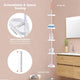 TheLAShop Tub Shower Corner Caddy Shelf Tension Pole w/ Baskets Color Opt Image