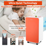 TheLAShop Quiet Dehumidifier 24-Pint 2-Fan Speed 2,700 sqft Image