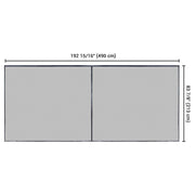 TheLAShop 16'x7' Door Screen Magnetic Mosquito Net for Garage Door Image