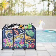 TheLAShop Pool Float Storage Bin Mesh with Pockets Extra Large 48x30 Image