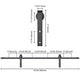 TheLAShop 6.6ft Sliding Barn Door Track and Rollers Image