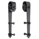 TheLAShop 2X Sliding Barn Door Roller Replacement I Style Arrow Style Opt, Black Arrow Style Image