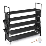 TheLAShop 5-Tier Shoe Rack Metal Shelf Storage Organizer 25-Pair Image