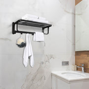 TheLAShop Wall Mounted 23" Towel Rack Shelf w/ Hook 304 SS Hotel Style Image