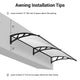 TheLAShop 6.5ft Awning Canopy Window Door Polycarbonate Image