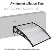 TheLAShop 3ft Window Awning Door Awning Canopy Shade PC Image