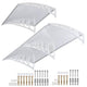 TheLAShop 10ft Poly Awning Canopy Window Door, Clear White Image