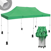 TheLAShop Waterproof Pop Up Canopy COMML. Instant Canopy 10x20 CPAI-84, Forest Green Image