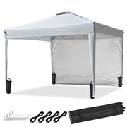 TheLAShop 10x10 Pop Up Canopy Tent Instant Shelter, Gray Image