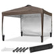 TheLAShop 10x10 Pop Up Canopy Tent Instant Shelter, Brown Image