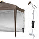 TheLAShop 10'x10' Ez Pop Up Canopy with Side Top Vent (9'7"x9'7") Image