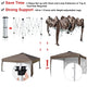 TheLAShop 10'x10' Ez Pop Up Canopy with Side Top Vent (9'7"x9'7") Image