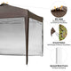 TheLAShop 10'x10' Ez Pop Up Canopy with Side Top Vent (9'7"x9'7") Image