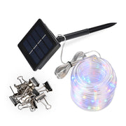 TheLAShop 39ft Solar String Light Outdoor Waterproof Day-Night Sensor, RGB Image