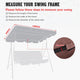 TheLAShop Outdoor Patio Swing Canopy Replacement 65x47in Image