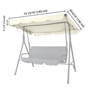 TheLAShop Outdoor Patio Swing Canopy Replacement 72x53in Image