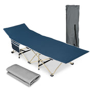 TheLAShop Folding Cot with Carry Bag Hiking Camping Bed, Blue Image