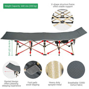 TheLAShop Folding Cot with Carry Bag Hiking Camping Bed Image